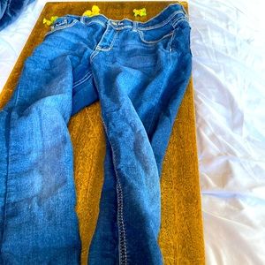 Blue denim jeggings